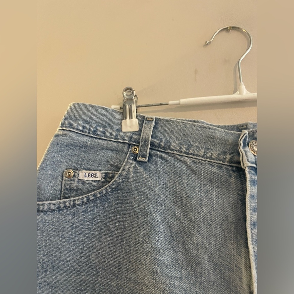 Lee Original Medium Wash Jean Denim Shorts - Picture 2 of 5